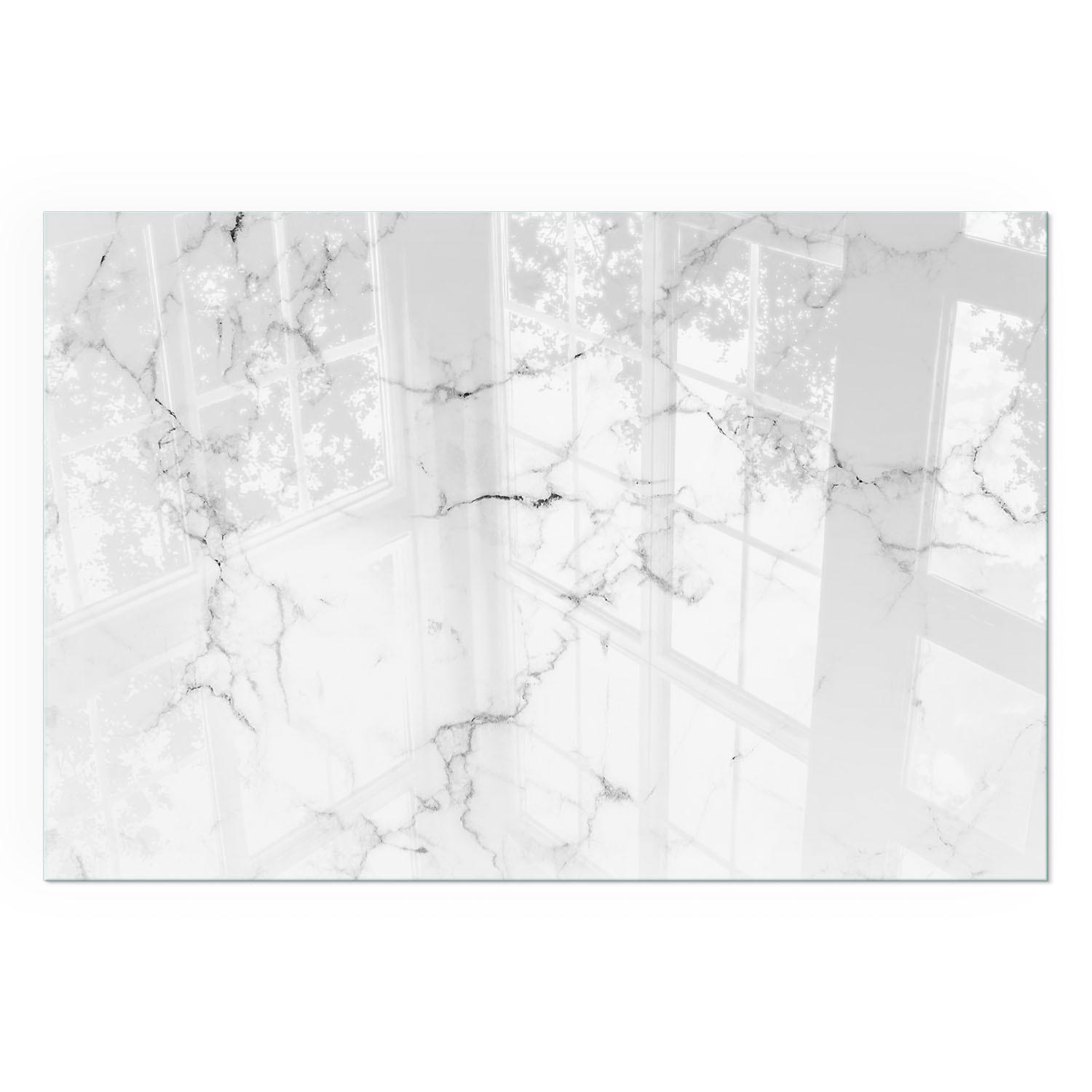 GLASPLATTE für Kamin 60x40 cm - Weiß, Glas (60/40/0.4cm) - TULUP