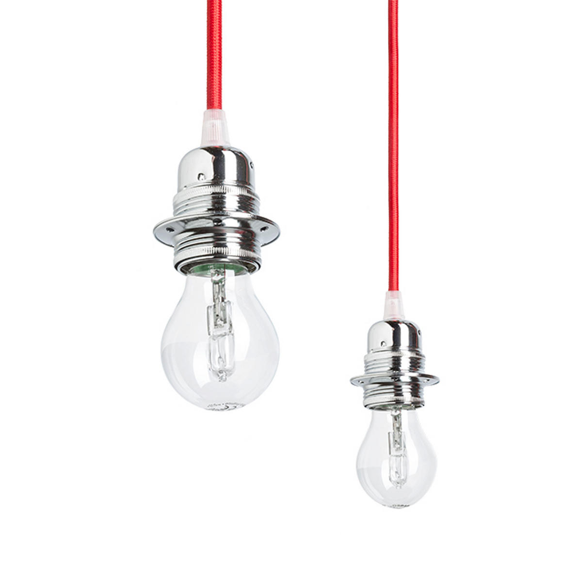 PENDELLEUCHTE KOMBIX 3 red 45 W - Rot, Metall (18/18/3cm) - Rendl