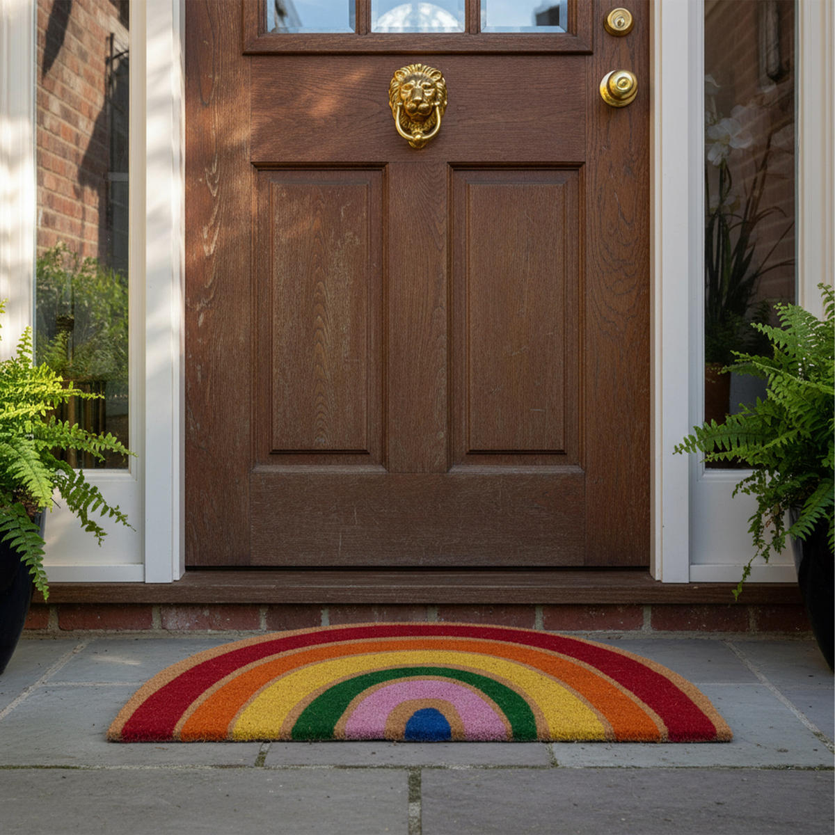 FUSSMATTE - Multicolor, Kunststoff/Textil (80/50cm) - Relaxdays