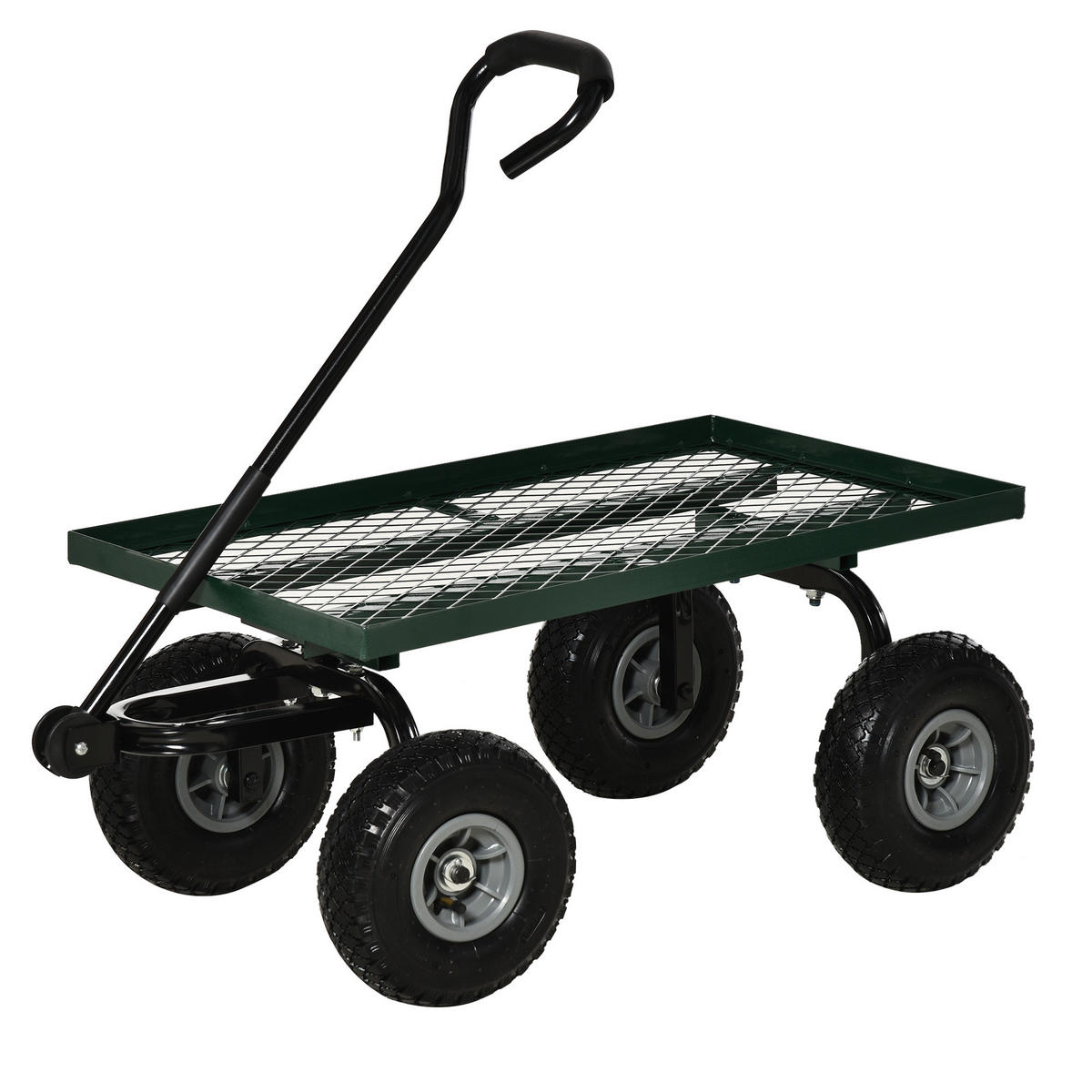 TRANSPORTWAGEN DE-17575 150 kg, 4 Luftreifen Grün - Grün, Metall (48.5/100/94cm) - ComfortXL