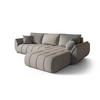 ECKSOFA TOKYO PREMIUM mit Schlaffunktion, Stoff WIND, Grau, Rechts - Grau, Holz (280/190cm) - Kaiser Möbel