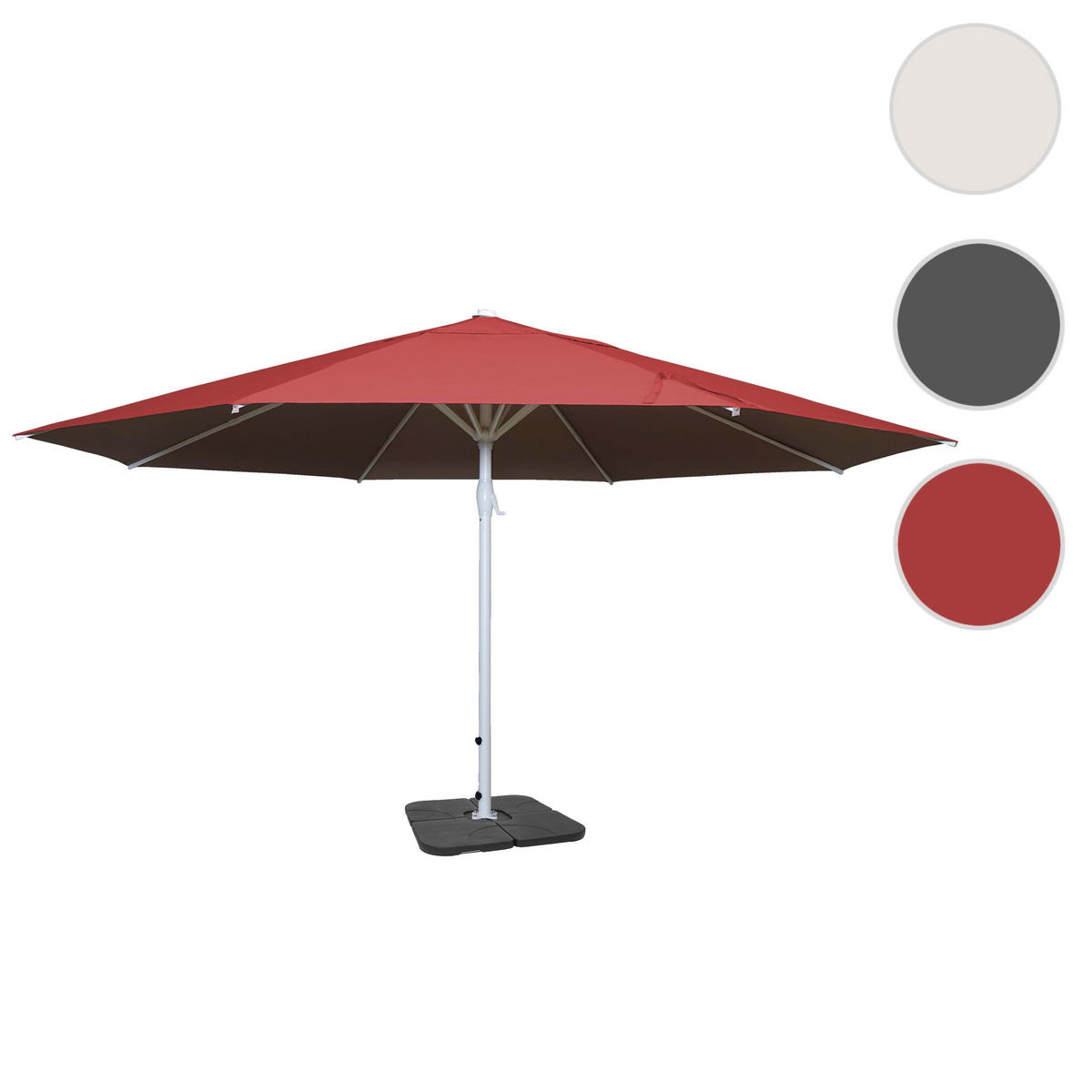 SONNENSCHIRM Rot - Rot, Textil (500/500cm) - MCW