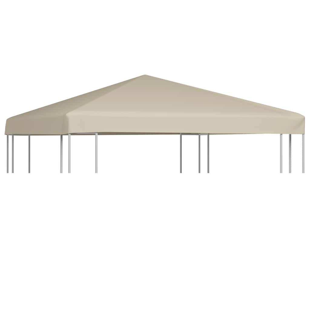 PAVILLONDACH 310 G/M² 3/3 M Beige - Beige, Textil (300/13/300cm) - vidaXL