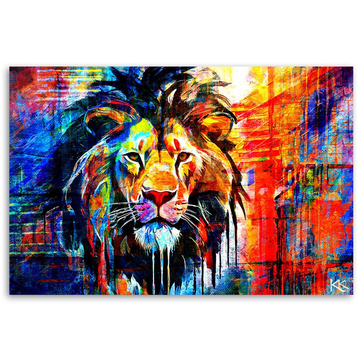 KUNSTDRUCK Lila 60/40 cm - Lila, Textil (60/40cm) - KUNSTLOFT