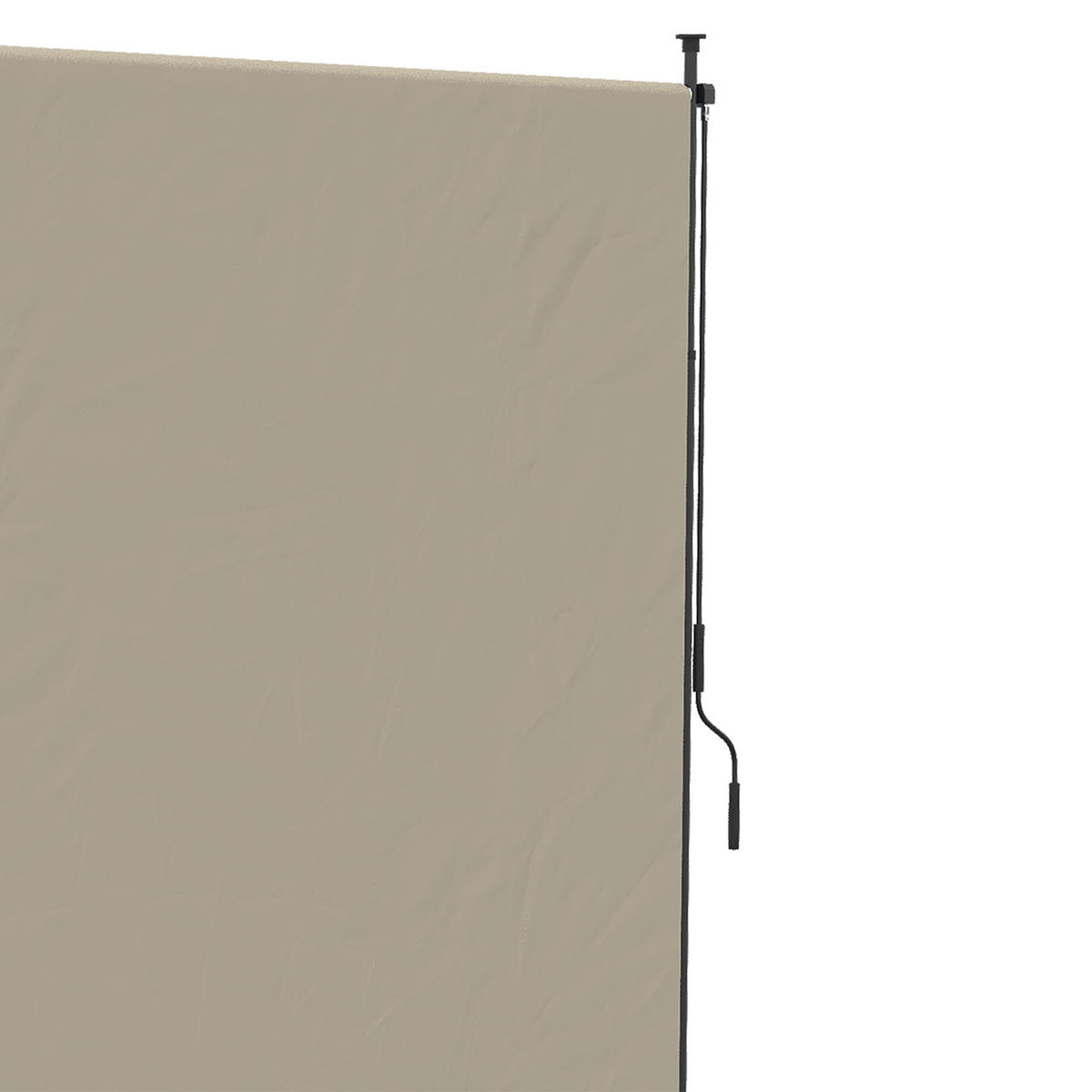 MARKÝZA, tmavě šedá, hliník, železo, polyester - písková barva, kov (3.8/305/200cm) - Outsunny