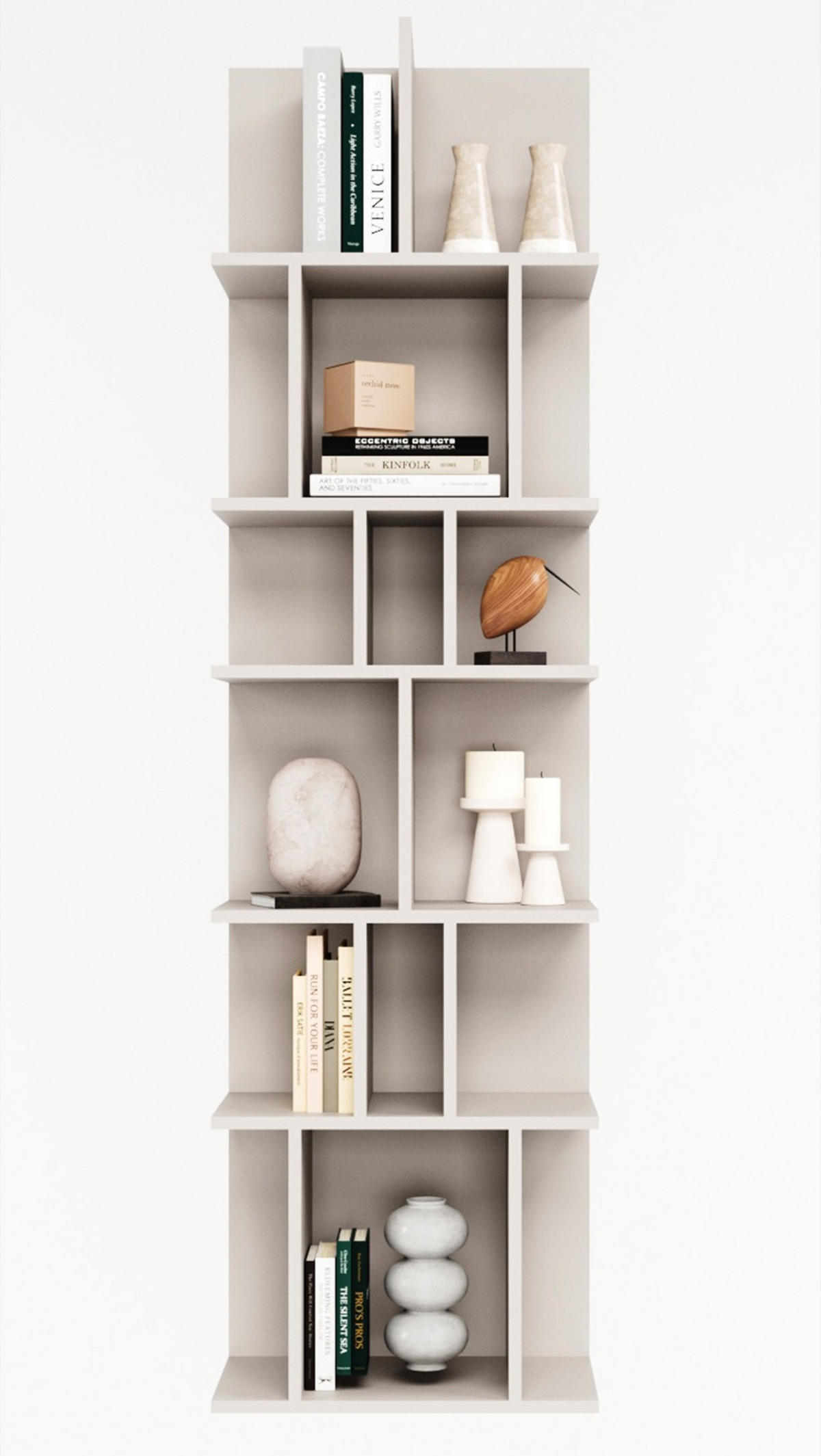 WANDREGAL Bemmi Greige 50 cm - Taupe, Holzwerkstoff (50/180/30cm) - Selsey