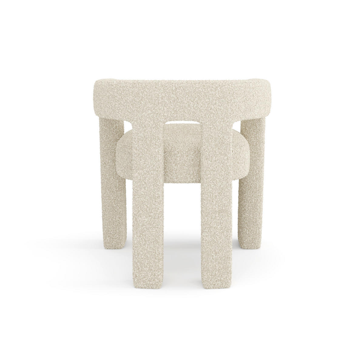 ESSZIMMERSTUHL Bouclé-Stoff Beige 66cm - Beige, Textil (66/68/55cm) - Sia Home