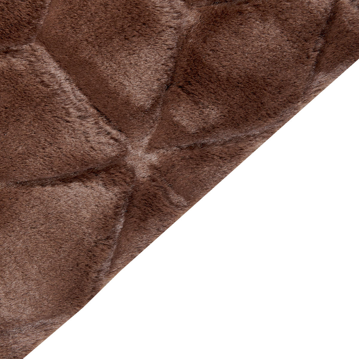 SHAGGY-KUNSTFELLTEPPICH Thatta 230/160 cm - Braun, Kunststoff (160/230cm) - Beliani