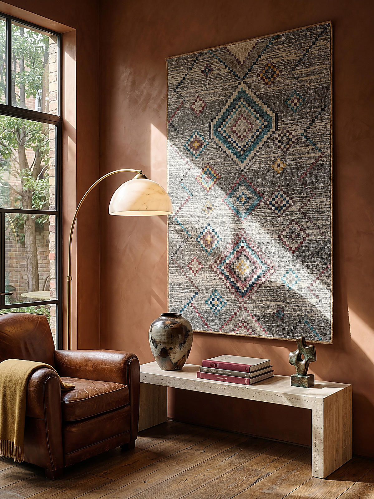 TEPPICH Outdoor Berber LIMMAT Polypropylen Creme 80 x 150 cm - Beige, Textil (80/150cm) - KADIMA DESIGN