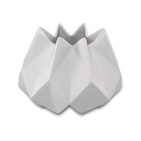 VASE Polygono Star weiß 14 cm - Weiß, Keramik (14cm) - Goebel