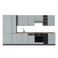 KUHINJSKI BLOK Fame-Line, Svijetloplavo-Siva/Antracit, 355 cm, RP Hrast - svijetlo plava/antracit, drvni materijal (355/206.8/60cm) - Vicco