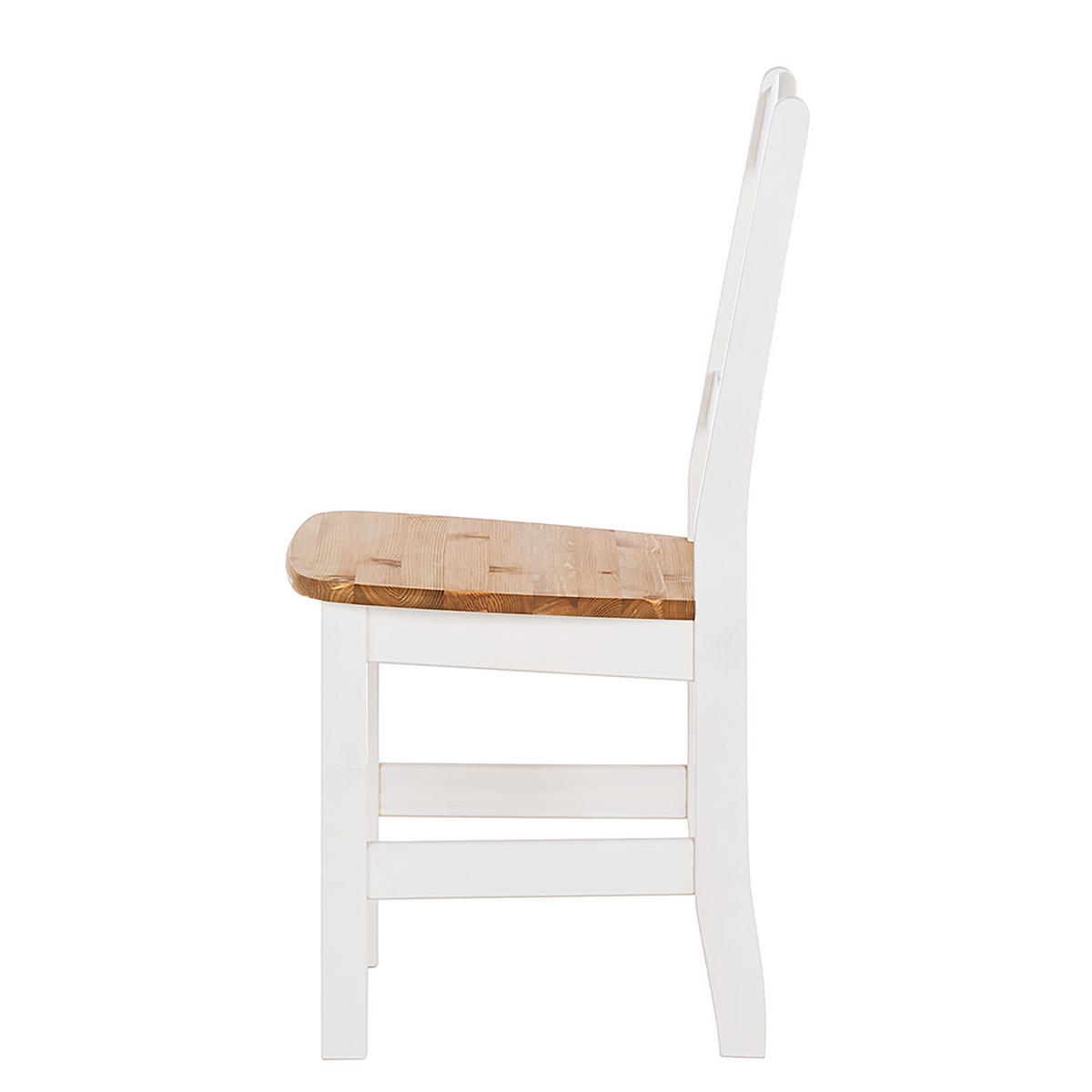ESSGRUPPE - 5-teilig - Massivholz - Kiefer Milford/Weiß, Holz (77/77/74cm) - home24