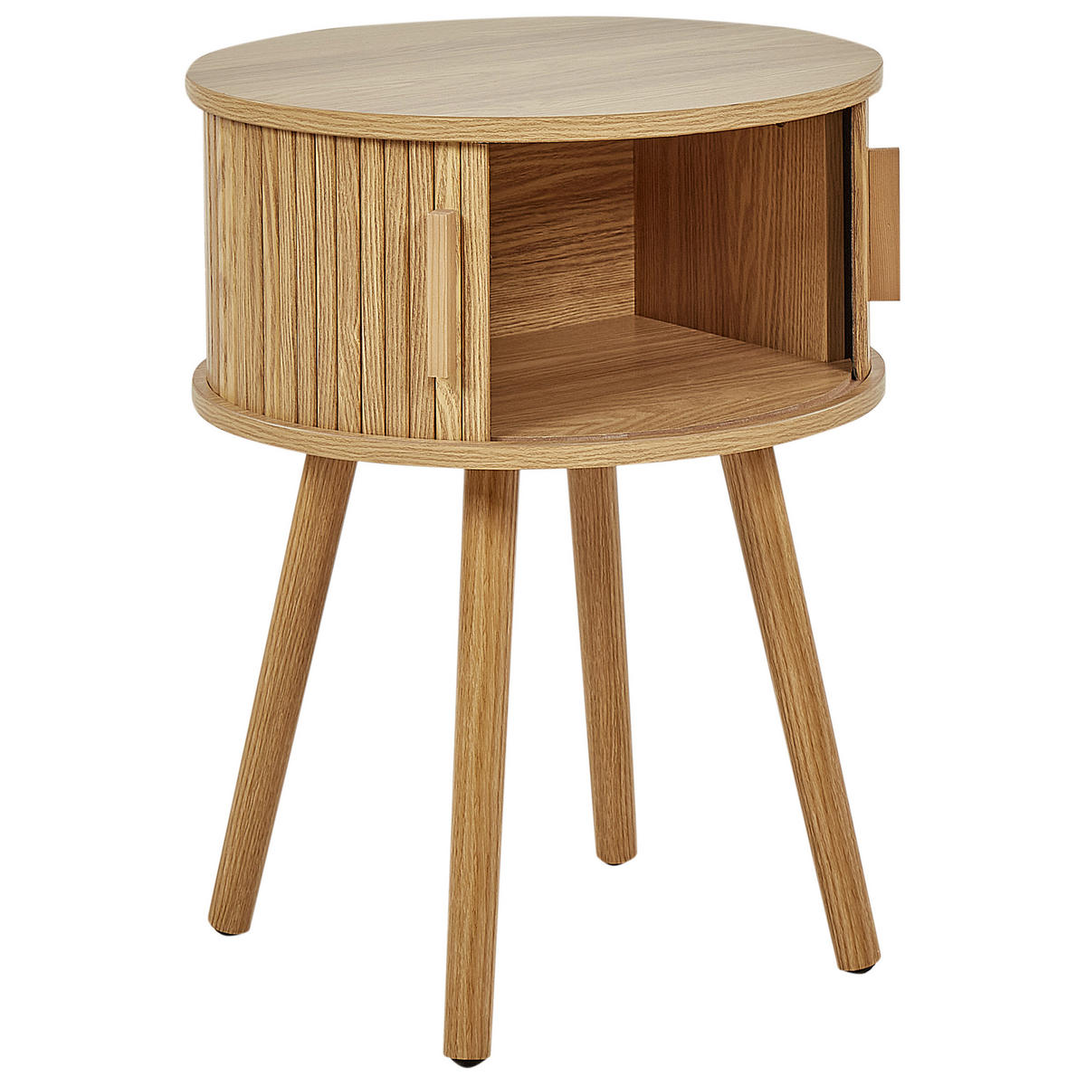 NACHTTISCH Braun Selah - Braun, Holzwerkstoff (45/45/59cm) - Beliani