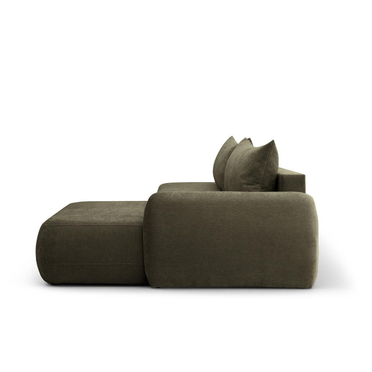 ECKSOFA GOYA mit Schlaffunktion und Bettkasten, Rechte, Perfect Harmony 39 - Waldgrün, Textil (302/184cm) - Lookway