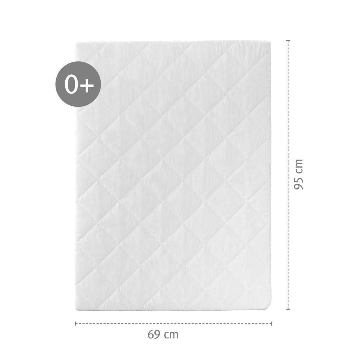 LAUFGITTERMATRATZE für Laufgitter 75 x 100 cm - Weiß, Textil (75/4/100cm) - Roba