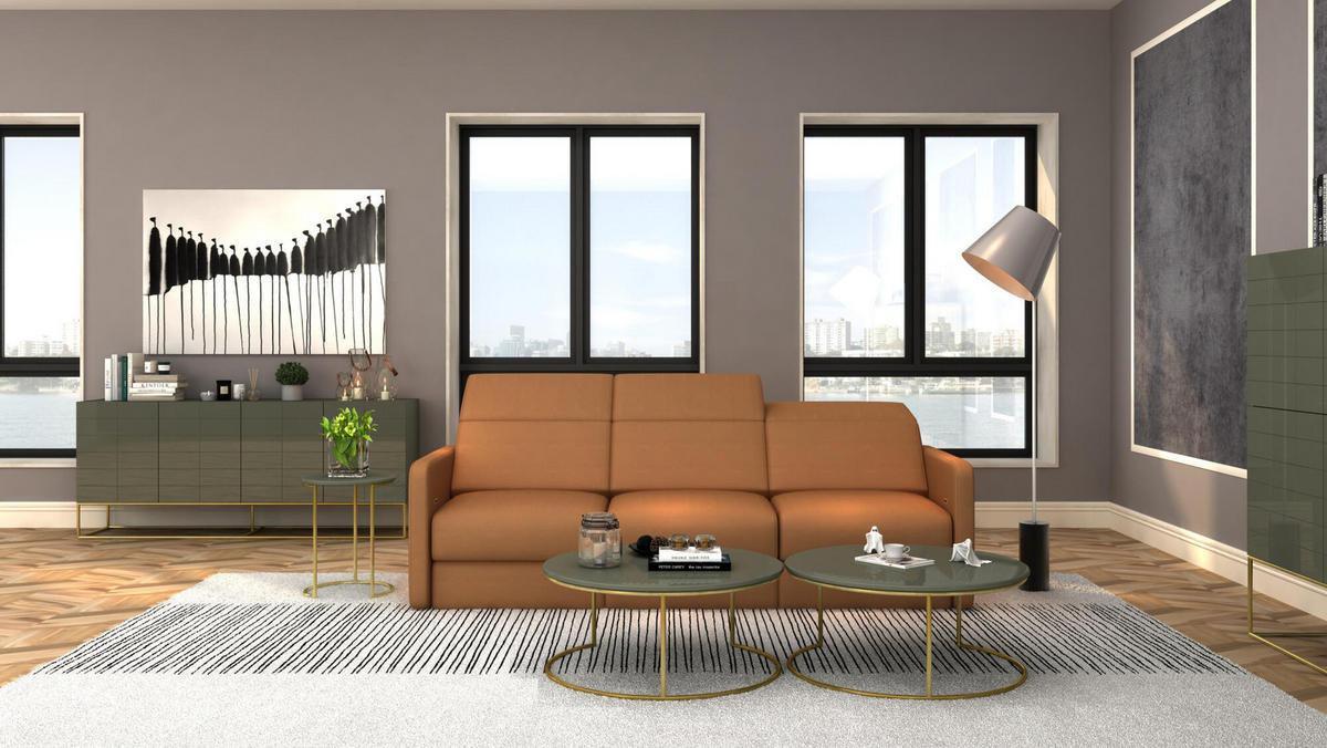 COUCHTISCH ROSE HILL Grün 80x80x35 cm - Grün, Holzwerkstoff (80/80/35cm) - FURNLUX