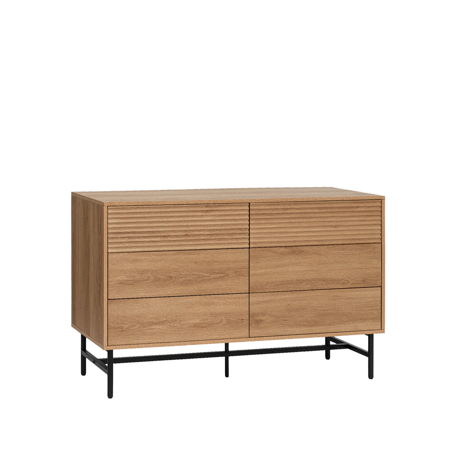 SCHUBLADENKOMMODE DOPPELTE Land Natürlich 120 cm x 78 cm - Naturfarben, Holzwerkstoff (120/78/40cm) - Klast Home