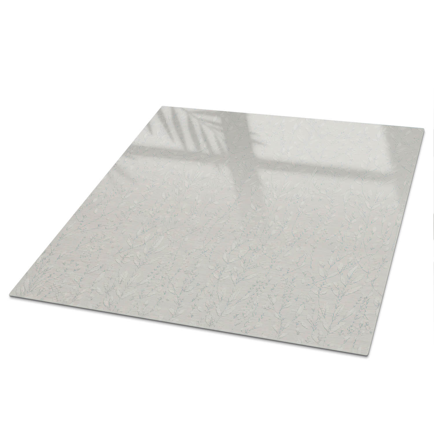 TISCHPLATTE 60x60 cm – Pflanzenharmonie - Beige, Glas (60/60/0.4cm) - Wallfluent