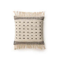 KISSENBEZUG Bahati Schwarz/Weiß 45x45 cm - Schwarz, Textil (45/45cm) - benuta Pop