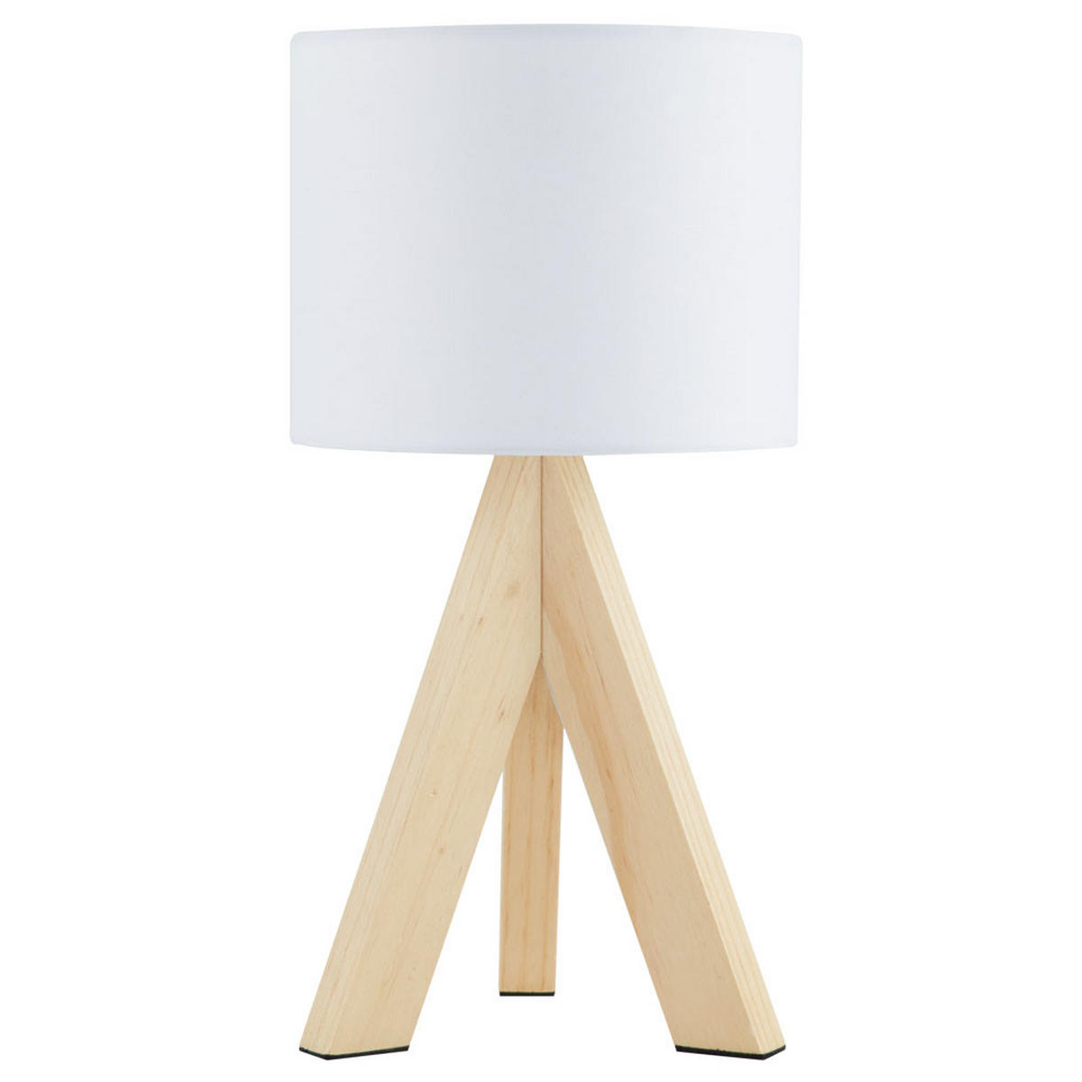 TISCHLEUCHTE Holz Weiß - Weiß, Holz (17/17/33.5cm)