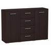 KOMMODE Helena 2D4S Wenge 120/35/84,5 cm - Wengefarben, Holzwerkstoff (120/84.5/35cm) - Matkam Möbel
