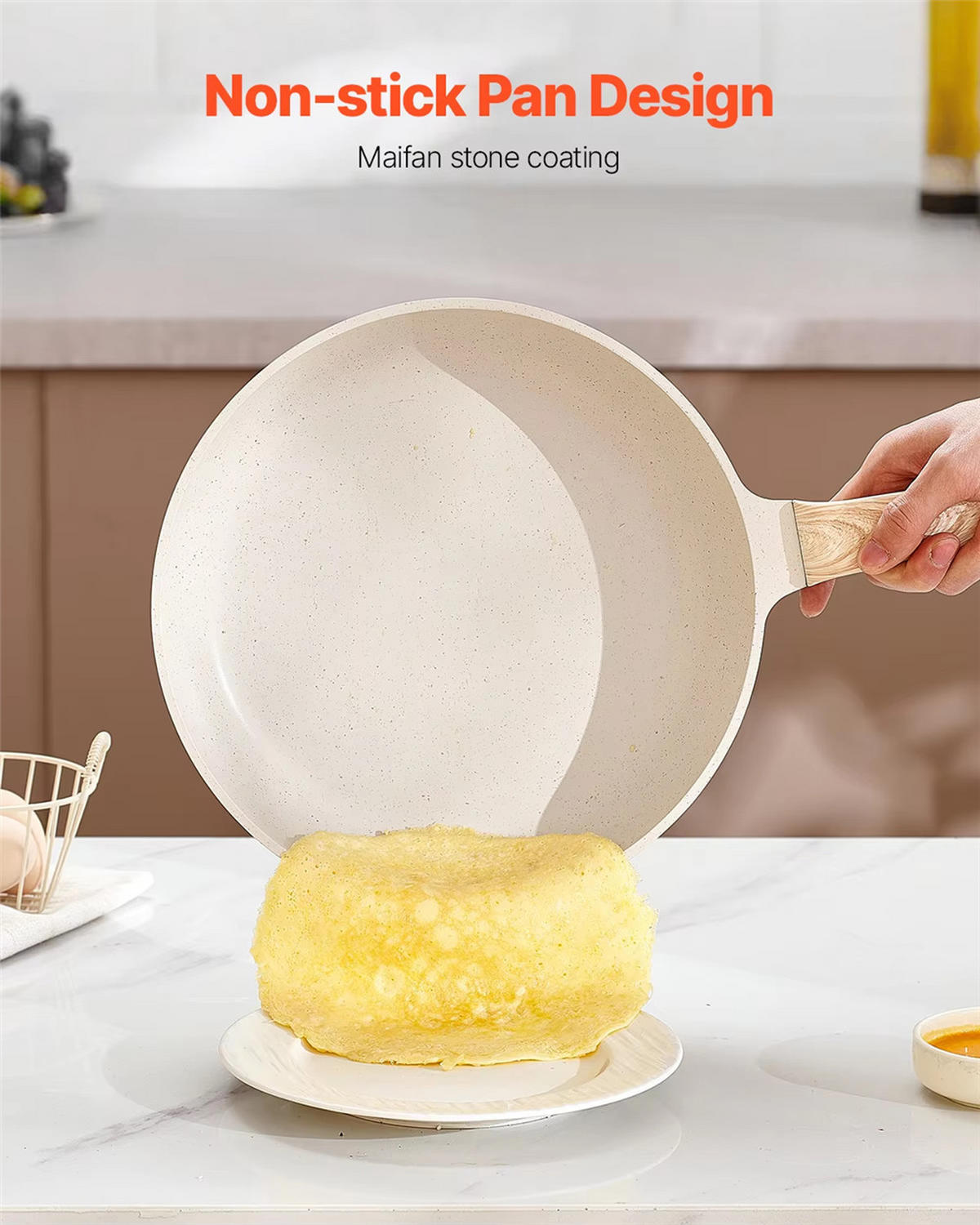 KOCHTOPFSET 17-teilig Induktion Antihaft Glasdeckel - Beige, Metall - Bextcok
