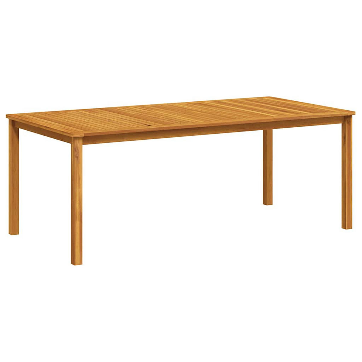 GARTENTISCH 200/100/74 Cm Massivholz Akazie - Braun, Holz (200/100/74cm) - vidaXL