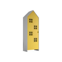 REGALSCHRANK Kania 58x37x171 MDF Weiß/Gelb - Gelb/Weiß, Holzwerkstoff (58/171/37cm) - 58aufmkessel