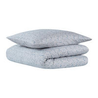 BETTWÄSCHESET Punto - Baumwollsatin - 2-teilig - 135x200cm - Hellblau - Hellblau, Textil (135/200cm) - Uncover by Schiesser