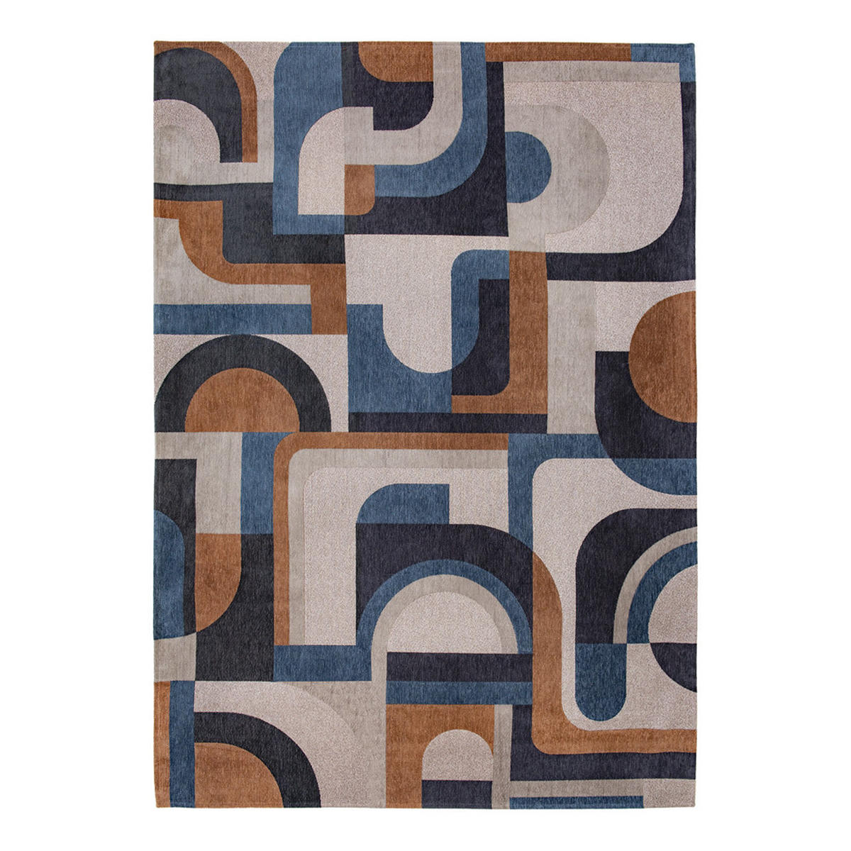 TEPPICH Camel Blue Nuance 80/150 cm - Braun, Textil (80/150cm) - Louis De Poortere