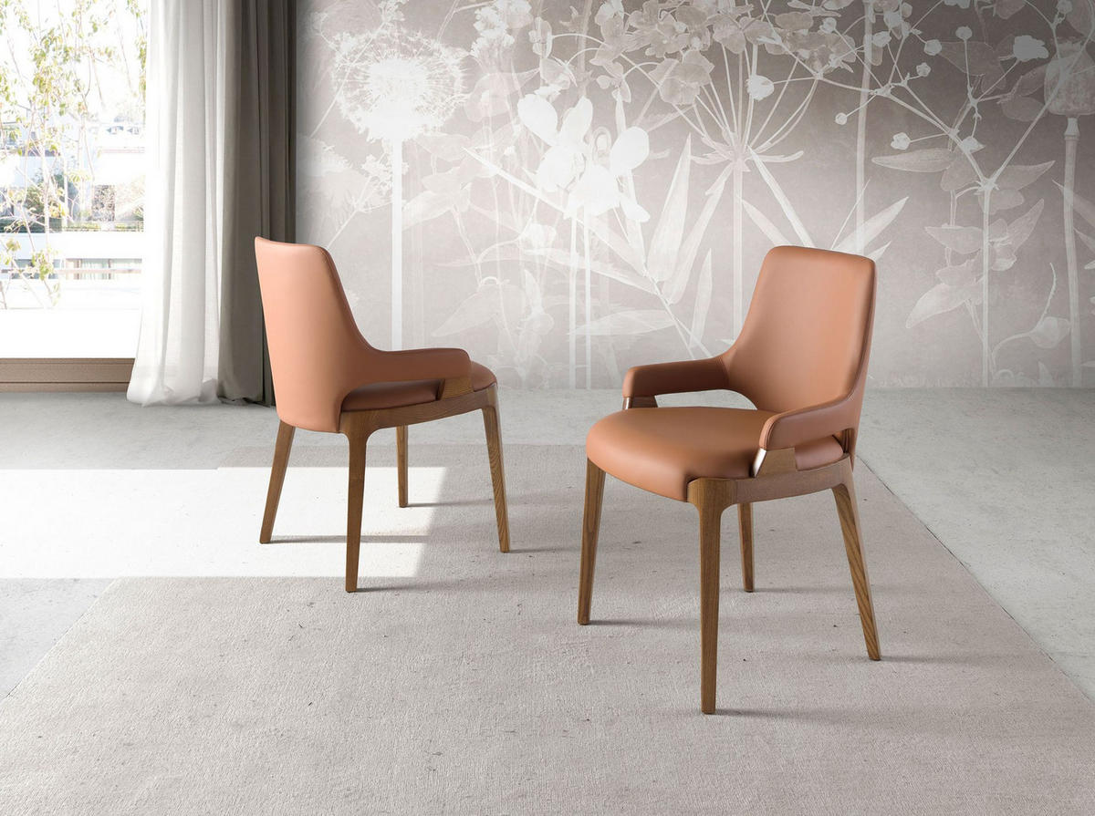 STUHL , Braun, Walnuss 51/ 58/ 79 cm - Nussbaumfarben/Walnussfarben, Holz/Kunststoff (51/79/58cm) - ANGEL CERDA