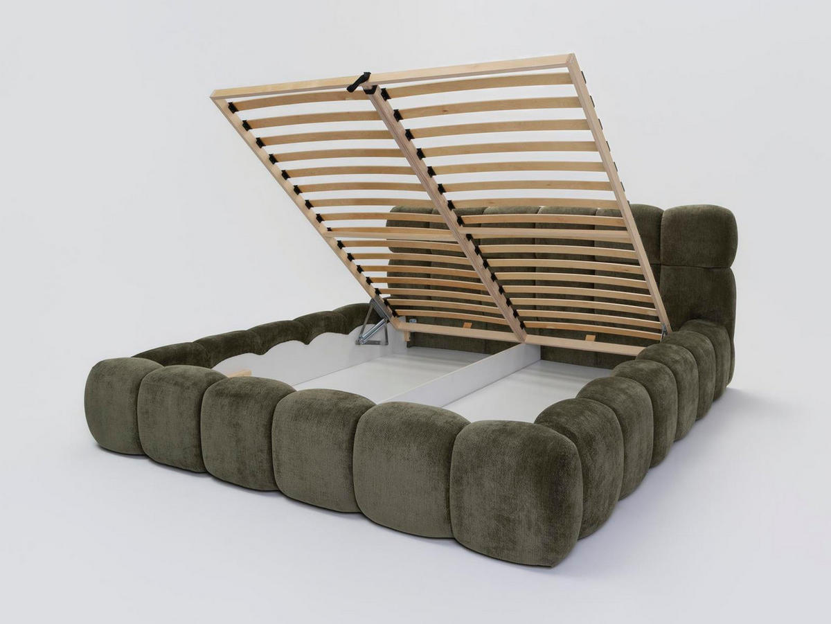 POLSTERBETT 200x200 ELVA Beige - Beige, Holzwerkstoff (200/200cm) - Compleo24