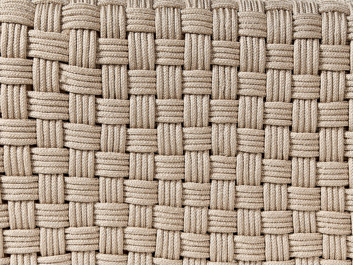POUF Taupe Nalli - Taupe, Kunststoff (50/35/50cm) - Beliani