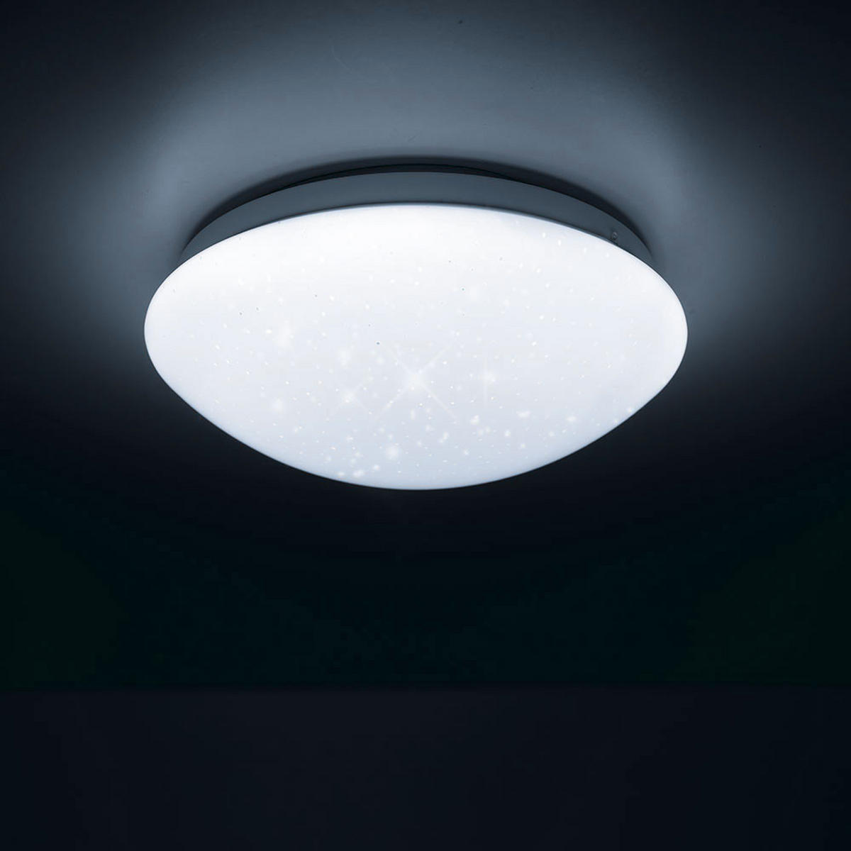 LED DECKENLEUCHTE Weiß Sternenhimmel Effekt - Weiß, Metall (21.5/7.8/7.8cm)