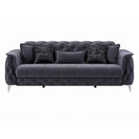 3-SITZER SOFA Sucre Anthrazit - Anthrazit, Holzwerkstoff/Kunststoff (233/83/95cm)