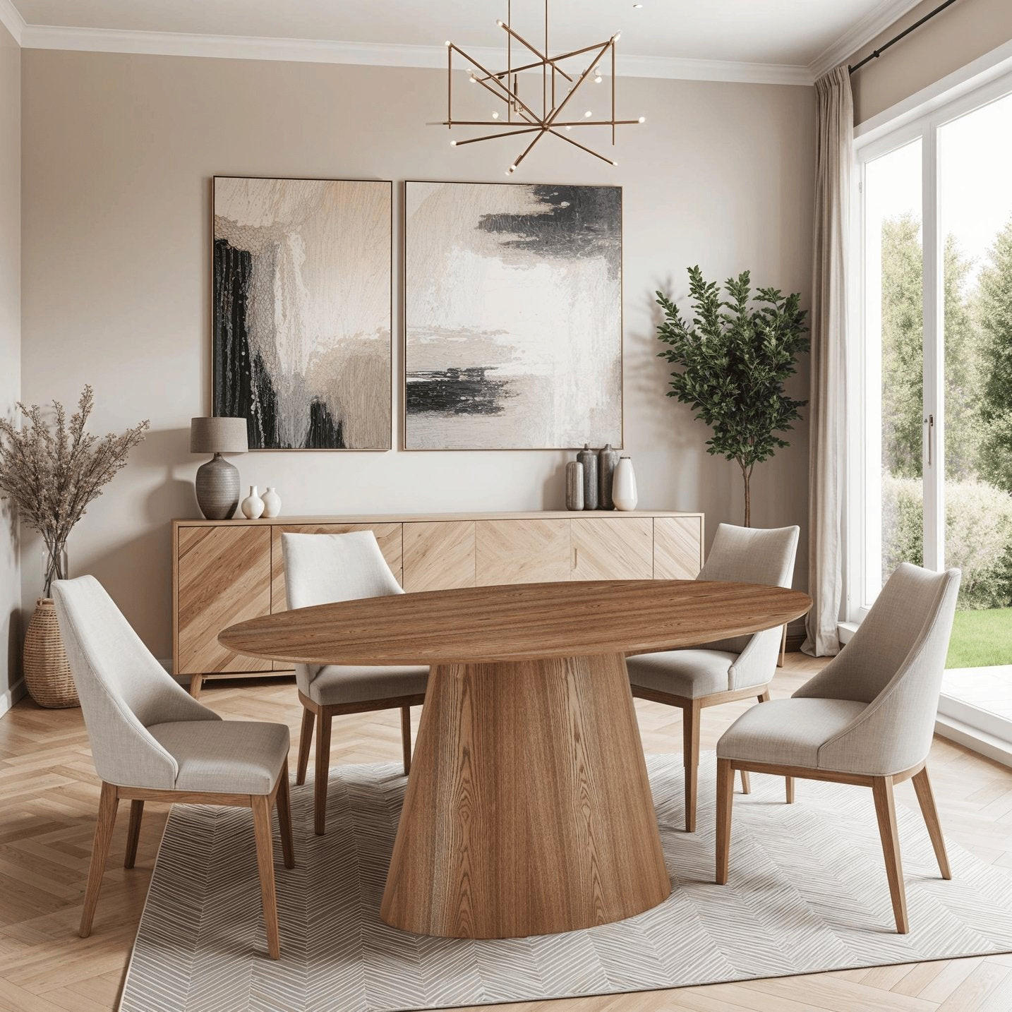 ESSTISCH 90/160/76 Eichefarben Oval - Eichefarben, Holz (90/160/76cm) - Furnhouse