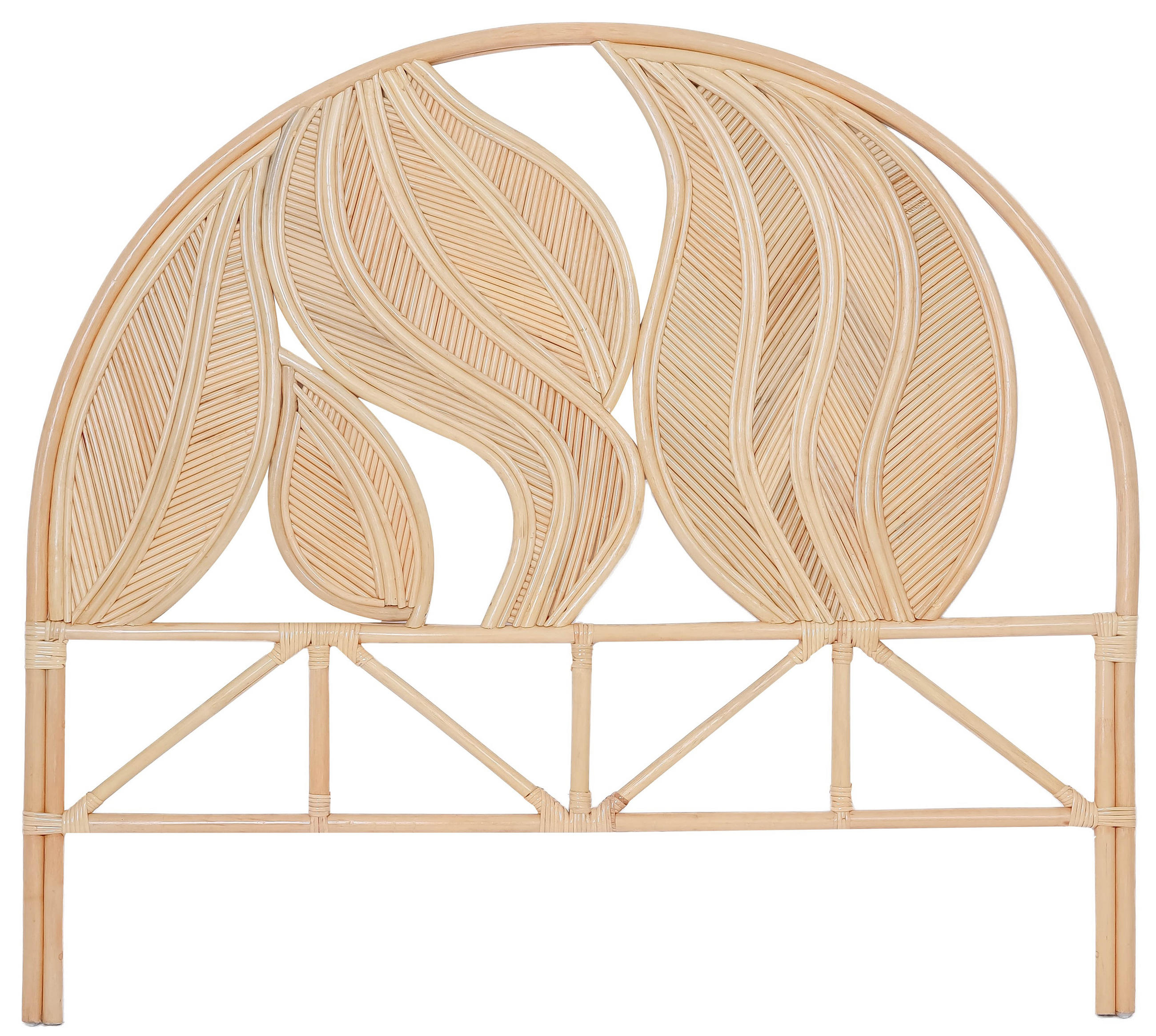 BETTKOPFTEIL Rund Braun 140 x 4 x 141 (cm) - Braun, Holz (139.5/141/3.8cm) - Nordlys