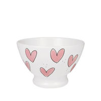 SCHALE AUF FUSS Rosa Herzen in Rosa - 13cm - Multicolor, Keramik (12.7/8.3/7.4cm) - Blond Amsterdam