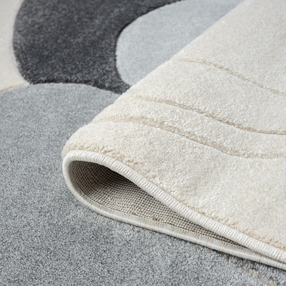 KURZFLOR-TEPPICH Bonito 7158 Grau 120x170 cm - Grau, Textil (120/170cm) - carpet city