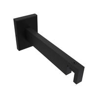 TRÄGER FÜR INNENLAUFSTANGEN 14x35 mm, Smartline 1-läufig lang, Schwarz - Schwarz, Metall (14.5/6.5/4.5cm) - INTERDECO