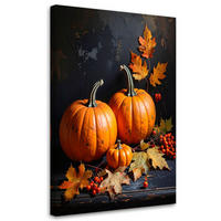 LEINWANDBILD Natur und Botanik 80x120cm - Orange, Textil (80/120cm) - Feeby