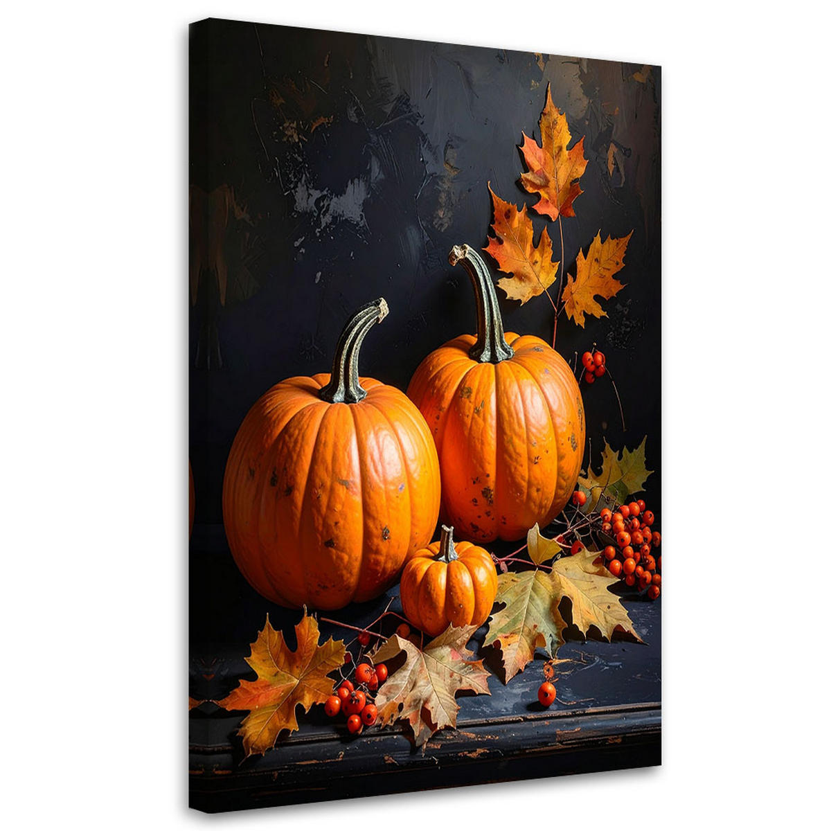 LEINWANDBILD Natur und Botanik 80x120cm - Orange, Textil (80/120cm) - Feeby