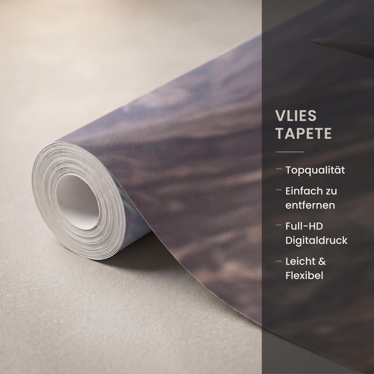 TAPETE - Schottischer Hochländer - Braun - Wasser - 220x260 cm - Braun, Papier (220/260cm) - OnlyWow