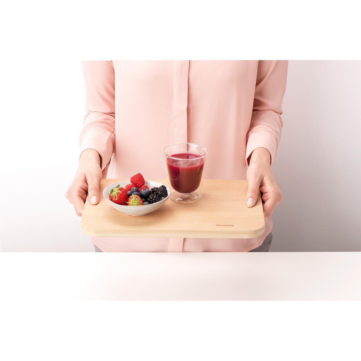 SCHNEIDEBRETT Profile mittel, Wood - Braun, Holz (33.5/25cm) - Brabantia