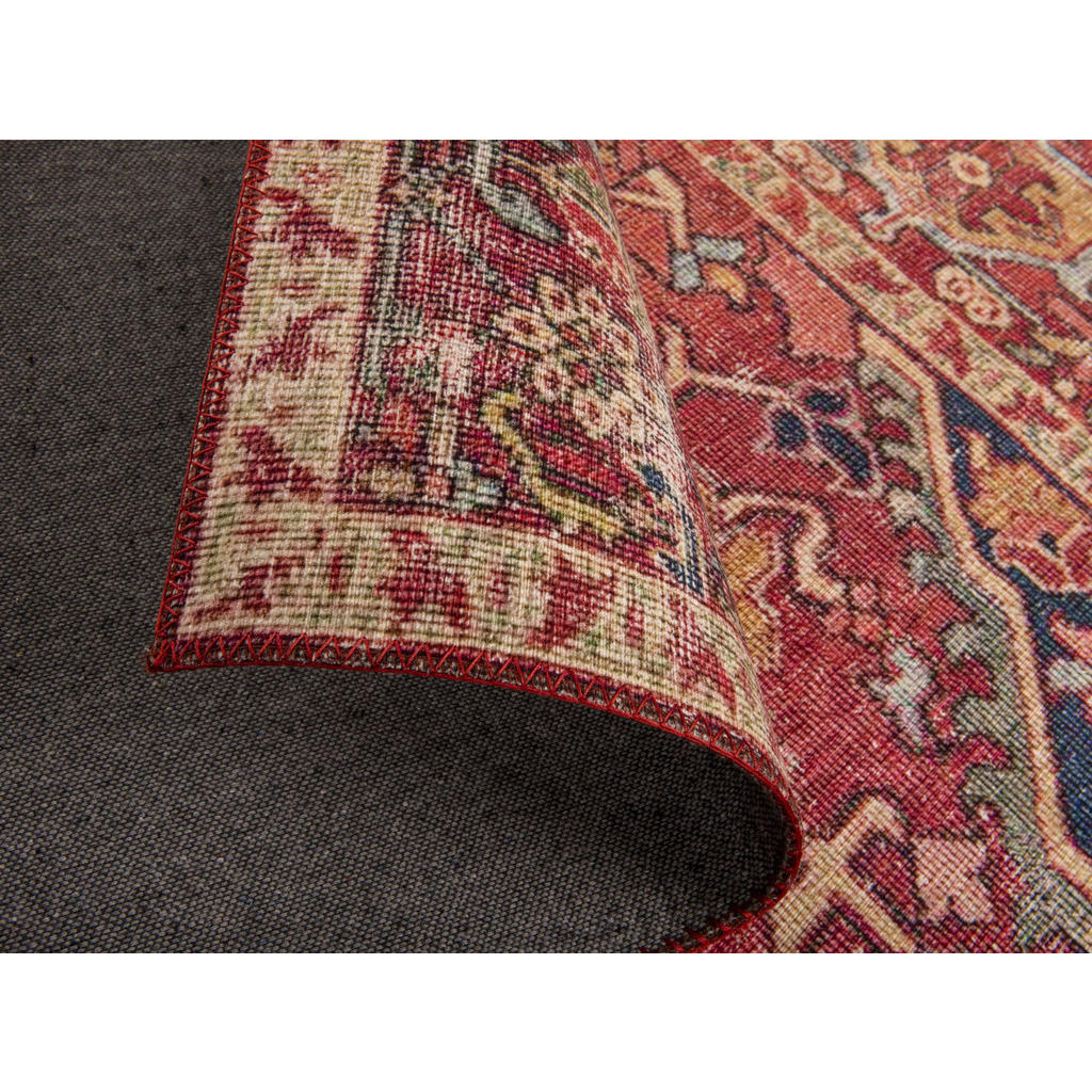 Thumbnail - Gino Falcone Vintage-Teppich, Rot, Textil, Vintage, Rechteckig, 90x160 cm, für Fußbodenheizung geeignet, Teppiche & Böde...