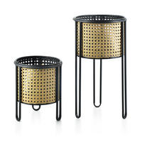 BLUMENTÖPFEN Swen Gold 20/20 cm Metall - Goldfarben, Metall (20/20cm) - Mondex