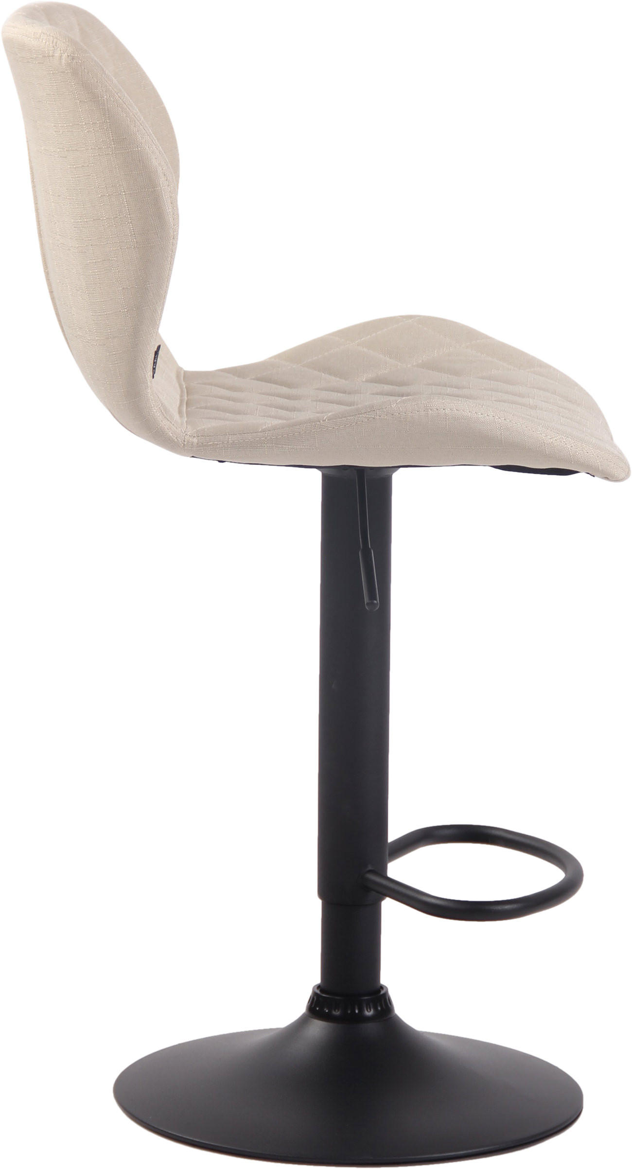 Thumbnail - CLP Barhocker, Creme, Textil, 47x88x51 cm, Esszimmer, Barmöbel, Barhocker