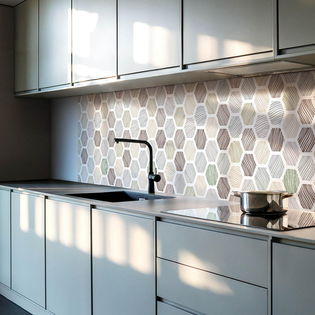 WANDPANEEL 120x60 cm selbstklebend Linaria - Multicolor, Kunststoff (60/1.6/120cm) - Wallfluent