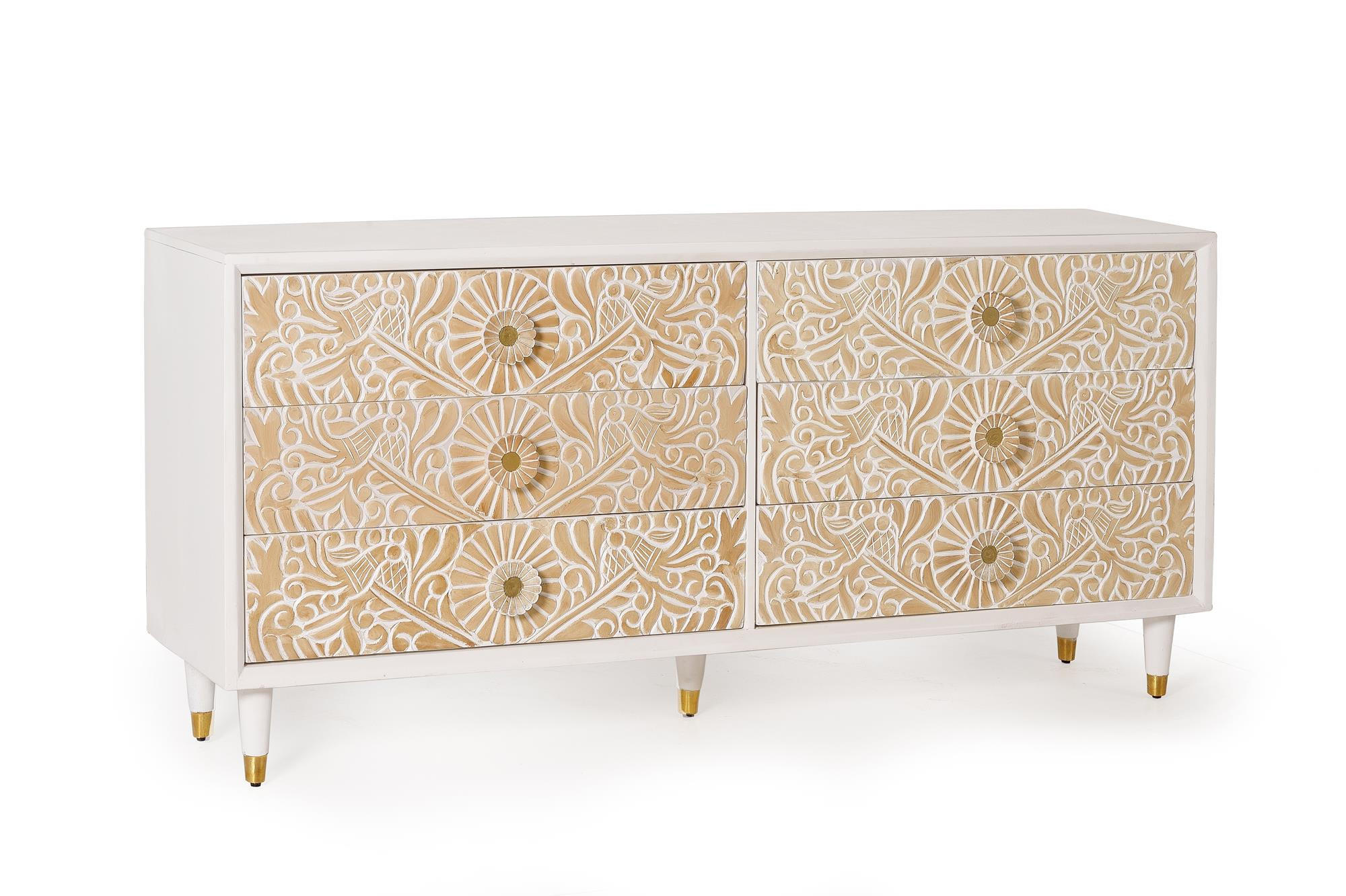 Giner y Colomer Kommode Weiß 170x80x40 cm