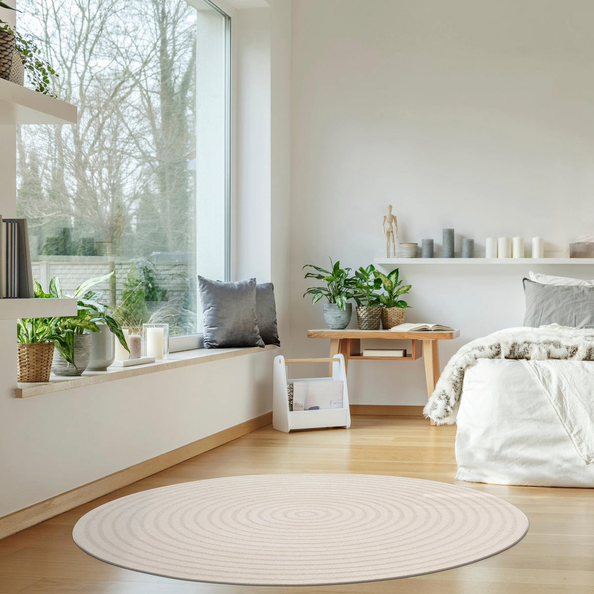 TEPPICH sehr weich pflegeleicht weiss - Weiß, Textil (160/160cm) - AFK Living